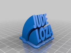 My Customized Sweeping 2-line name plate