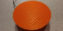 Parametric circular LEGO-compatible plate