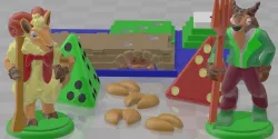 Past Yer Pasture Free 3D Printed Board Game 2x2 tile