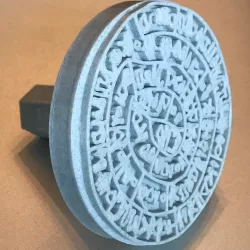 Phaistos Disc Cookie Stamp