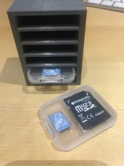 Polaroid Branded Micro SD Card Plastic Box Holder