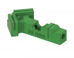 PTFE cutting jig 45° 38/39 mm for Bondtech Extruder Upgrade (BMG style) for Prusa
