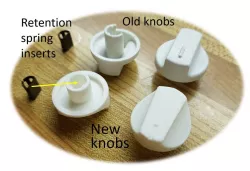 Range hood knobs