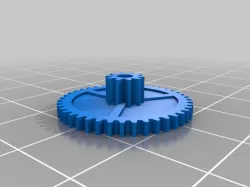 Roomba side brush gear