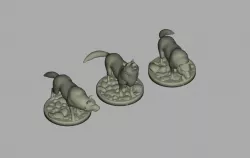 RPG Miniature - Pack Wolf / Lobos
