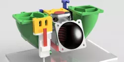 Silent adjustable CR10 hotend mount E3Dv6 normal + volcano + touch sensor