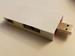 Single-case for Pi Zero with USB stem 