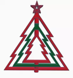 Spinning Christmas Tree (Dual-Extrusion)