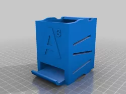 Stackable Battery Holder AAA nojam, fits on AA-sized holder