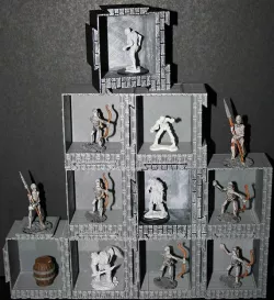 Stackable Display Miniature Boxes