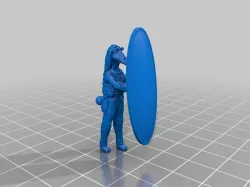 Star wars: Legion Gungan Militiagung with  shield