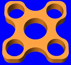Table Leg Spacer for a Plastic Bed Riser.