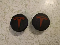 Tesla Wheel Center Cap - Color Inset