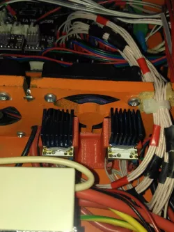 TMC drivers remote mount in front of the fan 50