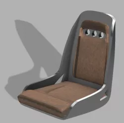 1:10 scale car seat (Hot rod sport) 