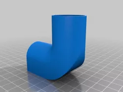3/4 PVC Elbow Fitting - Flat Bottom