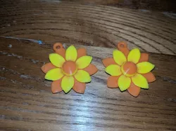 3 Layer Flower Earrins