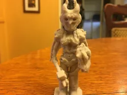 Aasimar cleric with helmet
