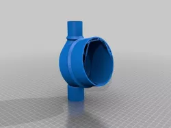 Absaug Winkelanschluss 56 x 100 x 32mm für Bosch GTS10 XC