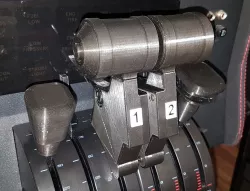 Airbus A320 single lever throttle with reverse blocker for Saitek throttle quadrant