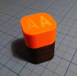 Battery container for four AA batteries