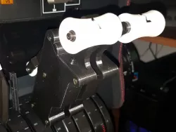 Boeing 737 throttle with reverse thrust blocker for Saitek throttle quadrant