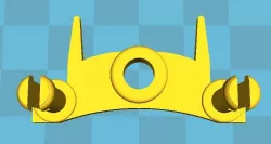 Bogie Wheel Mount for GI Joe Mauler MBT Abrahams Tank
