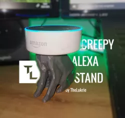 Creepy Alexa stand (Alexa Sphinx)