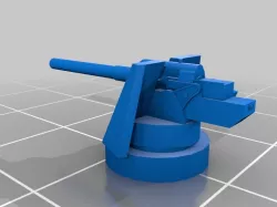 Cruel Seas - 1/300 th scale deck gun pack