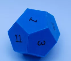 Customizable Dodecahedron Dice