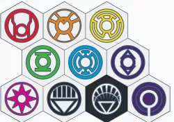 DC's Lantern Corps Coasters (Dual Extrusion)