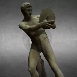 Discobolus throwing the disc