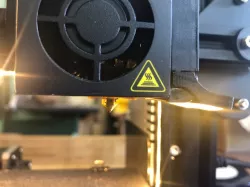 Ender 3 Hot end mounted LED light strip mount