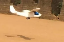 Flying RC Jet engine for EDF radio control electric ducted fan planes with airborne shots