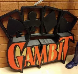 Gambit X-Men Shelf Sign