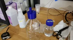 GL45 Laboratory Glassware to half inch barb with small port