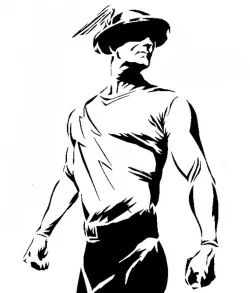 Golden Age flash stencil