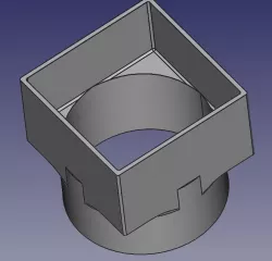 Gutter DownPipe ShapeShifter (square to round adaptor)