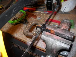 hack saw straight cutting guide 