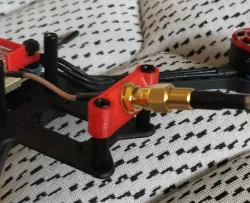 Hyperlite Glide / Floss / Flowride VTX Antenna mount on standoffs with 25 deg angle 