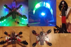 Martian II Quadrocopter Motor Led holder