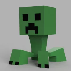 Minecraft Creeper with Articulated Head
