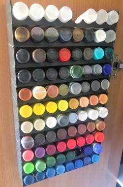 Dropper Bottle Paint Rack by Kirikugo, Download free STL model