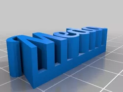 My Customized 3D name plate