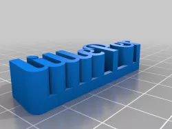 My Customized 3D name plate
