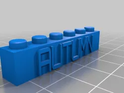 My Customized Lego Block Autumn