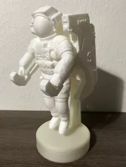 NASA Astronaut with MMU alternative stand