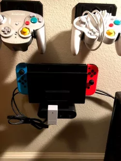 Nintendo Switch Dock Command Strip Wall Mount