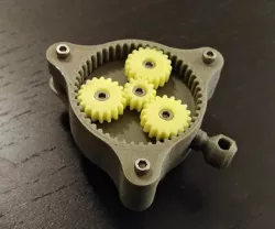 Planetary Gearset Retractable Keychain