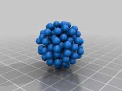 Random sphere agglomerate with connecting bonds (ε=57%, 2 mm bond)